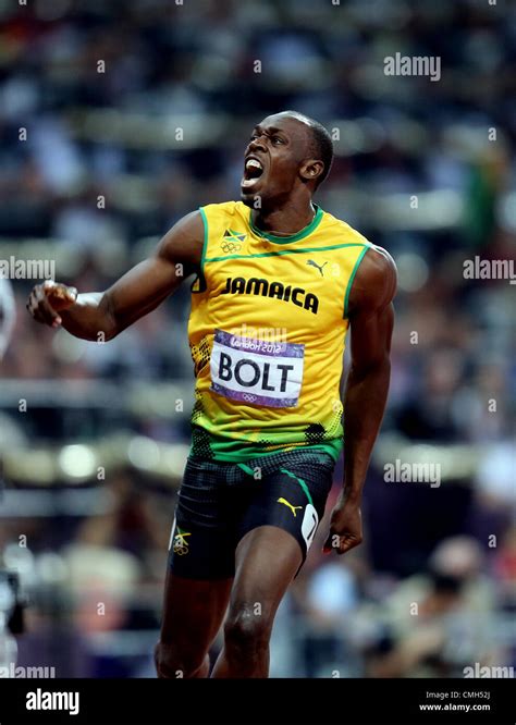 USAIN BOLT 2012 OLYMPIC GAMES Stock Photo - Alamy