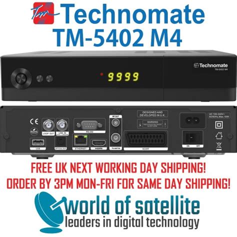 Technomate TM-5402 M4 Full HD 1080p High Definition Digital Satellite Receiver