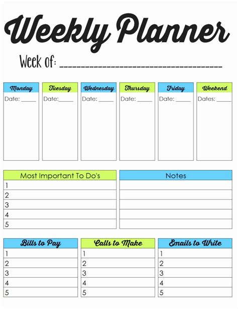 Weekly Family Planner Template Elegant Family Binder Printables the ...