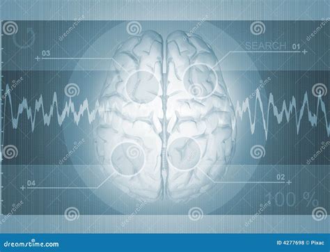 Brain Graph stock illustration. Illustration of blue, generated - 4277698