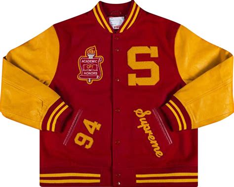 Buy Supreme Team Varsity Jacket 'Red' - FW19J91 RED | GOAT