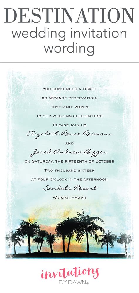 30+ Creative Picture of Beach Wedding Invitation Wording - denchaihosp.com