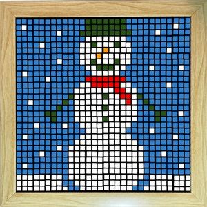 Snowman Rubiks Cube Art Mosaic - Etsy