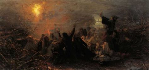 People burning themselves, 1884 - Grigoriy Myasoyedov - WikiArt.org