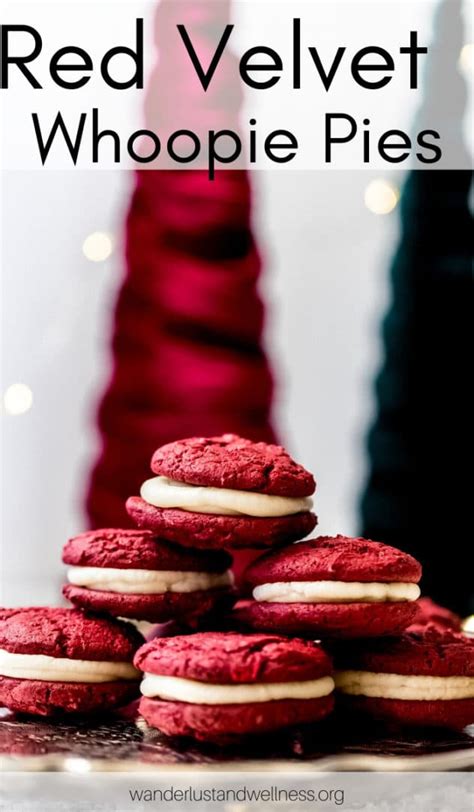 Red Velvet Whoopie Pies • Wanderlust and Wellness