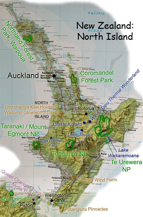 Political Map of North Island New Zealand | Political Map of New Zealand