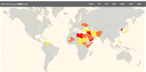 New Unsafe Airspace Summary and Map – International Ops 2024 – OPSGROUP