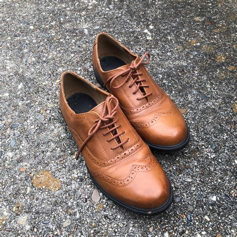 Brown Oxford dress shoes mens 6.5 or womens 8.5 Got... - Depop