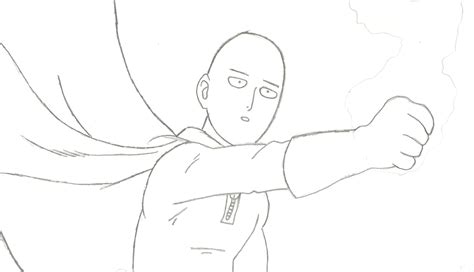 Saitama outline- One Punch Man by ANlME-TRASH on DeviantArt