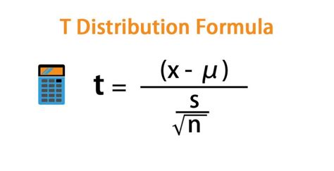 T Distribution Formula | Calculator (Excel Template)