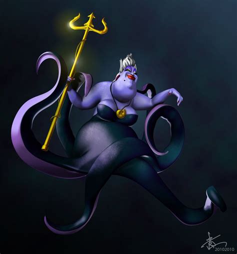 Ursula with triton by kweekwee | Disney fan art, Mermaid disney, Disney art