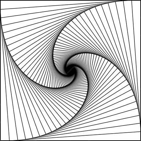 Premium Vector | Black and white optical illusion abstract background ...