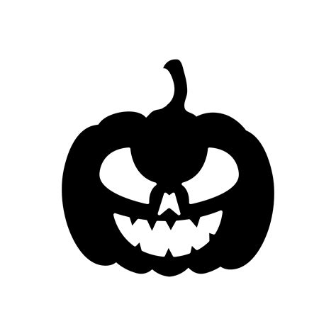 silhouette halloween pumpkin traditional icon 3180001 Vector Art at ...