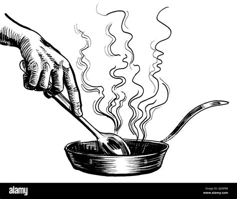 Cooking clipart Black and White Stock Photos & Images - Alamy