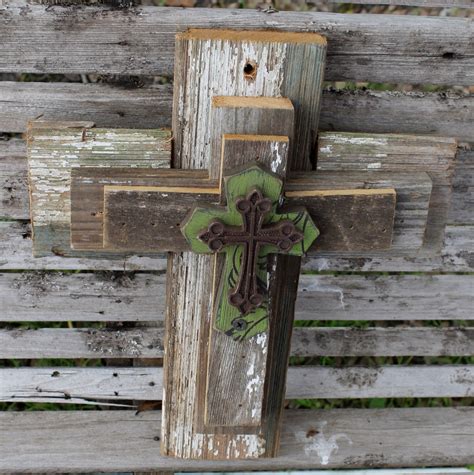 Decorative crosses rustic cross cross wall decor reclaimed | Etsy | Cross wall decor, Crosses ...