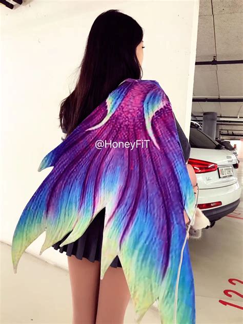 Girls Kid Adult Women Mermaid Tail With Monofin Summer Vacation Cosplay ...