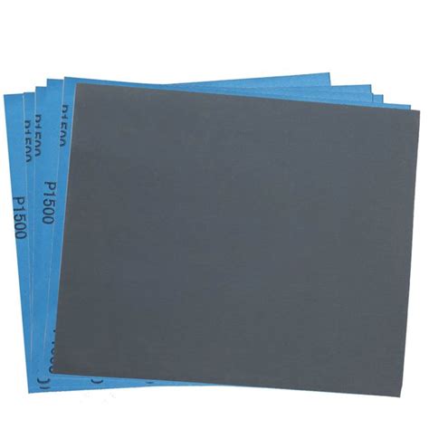 30PCS 1500 Grit Dry Wet Sandpaper Sheets - 9 x 11" Silicon Carbide Sandpaper for Metal Sanding ...