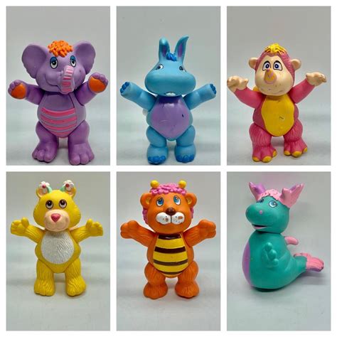 1980s Disney Hasbro Wuzzles - Set of Six - Plastic Poseable | Nostalgic ...