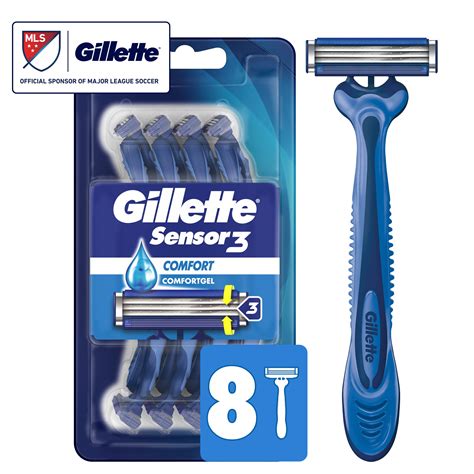 Gillette Sensor3 Men's Disposable Razor, Blue, 8 Razors - Walmart.com