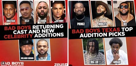 Zeus Unveils 'Bad Boys' Texas Season 2 Cast Including Raz B, Orlando ...