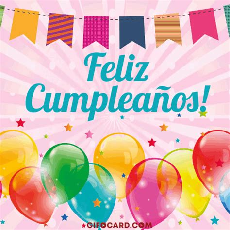 Spanish Happy Birthday gif ecards – free download, click to send