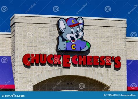 Chuck E Cheese Sign Above The Entrance To Restaurant Editorial Photo ...