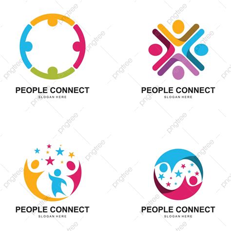 People Connect Logo Communication Logo Family Logo Social Network Team ...