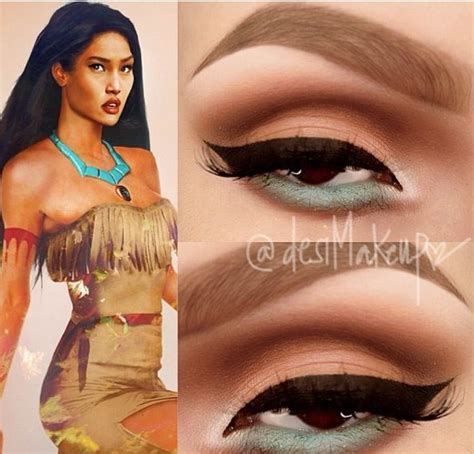 Love this!! | Pocahontas makeup, Disney makeup, Disney inspired makeup