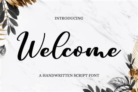 Welcome Font Minimalist Font Cricut Fonts, Casual Font, Modern Font, Beautiful Fonts, Cursive ...