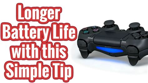 PS4 - Longer Controller Battery Life - YouTube