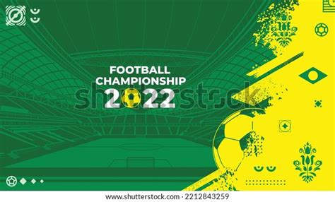 Football Background World Cup 2022 Vector Stock Vector (Royalty Free ...