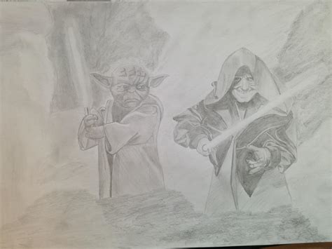 Yoda vs Darth Sidious [OC] : StarWars