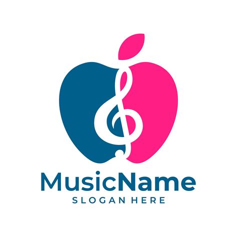 Apple Music Logo Vector. Music Apple logo design template 13451801 ...