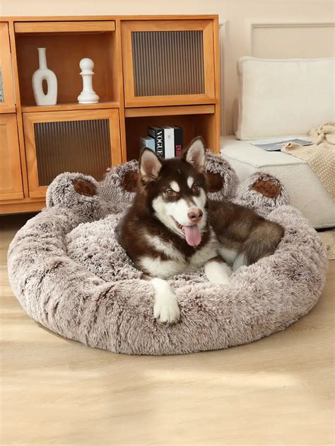 Cute Bear Paw Shape Dog Nest Comfortable Pet Sleeping Beds - Temu