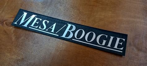 Mesa Boogie Logo on Silver Amplifier - Etsy