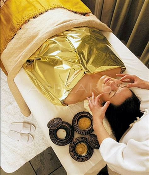 200 Pcs Spa Body Wrap Thermal Foil Blanket Sheet Gold/Silver 82"x63 ...