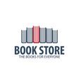 National book store logo education and book Vector Image