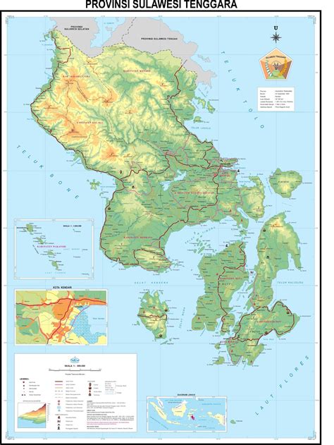 AMAZING INDONESIA: SOUTHEAST SULAWESI PROVINCE MAP