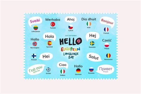 Free Download. European Day of Languages Poster | European day of ...