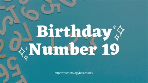 BIRTHDAY NUMBER 19 OR GIFT NUMBER 19 - Numerology Basics