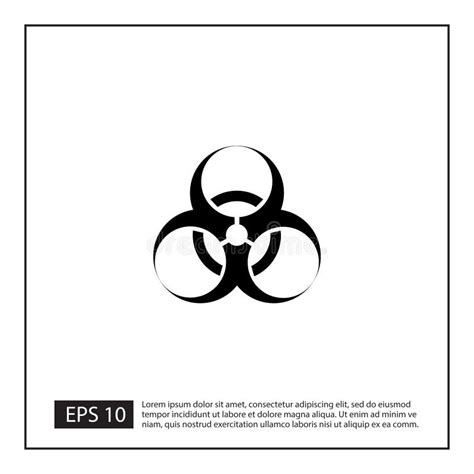 Biohazard Logo Vector, Isolated Stock Vector - Illustration of hazard ...