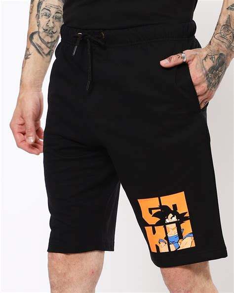 Buy Men's Black Anime Printed Shorts Online at Bewakoof