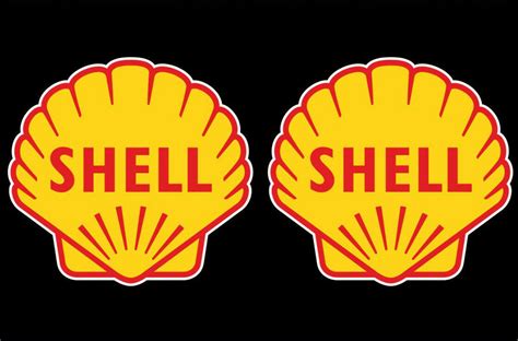 2 Shell sponsor stickers Old Style Vintage Retro car decals toolbox ...