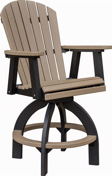 Berlin Gardens Comfo-Back Poly Swivel Outdoor Bar Stool from