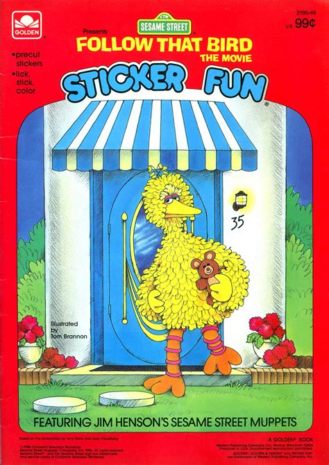 Follow That Bird: The Movie Sticker Fun (1985) - Big Bird Photo (41179866) - Fanpop