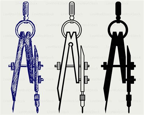 Pair Compasses Svg/math Compasses Clipart/math Compasses - Etsy