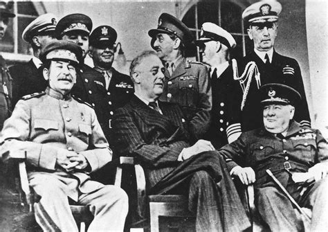 Photograph, Stalin, Roosevelt and Churchill at Tehran Conference - John ...