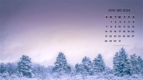 January Calendar 2024 Wallpaper - Good calendar idea