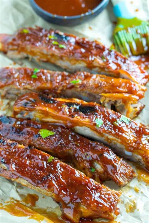 BBQ Instant Pot Ribs Recipe - Tender & Juicy! • Dishing Delish