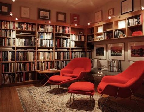 Image result for mid century style library | Home library decor, Home ...